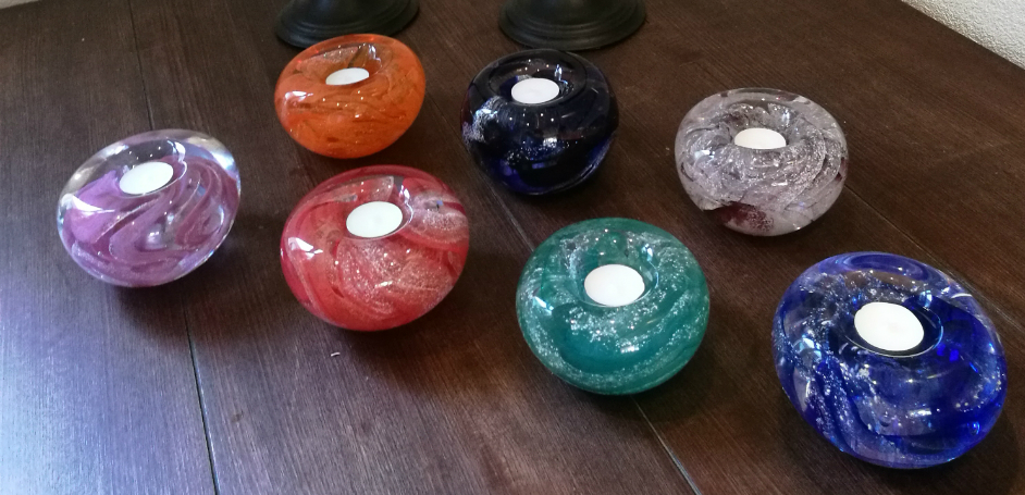 Glasreliek met waxine