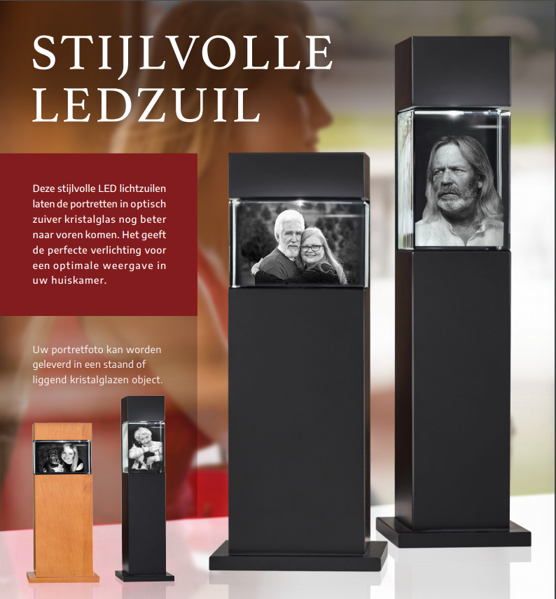 LED-zuil met FotoGlas