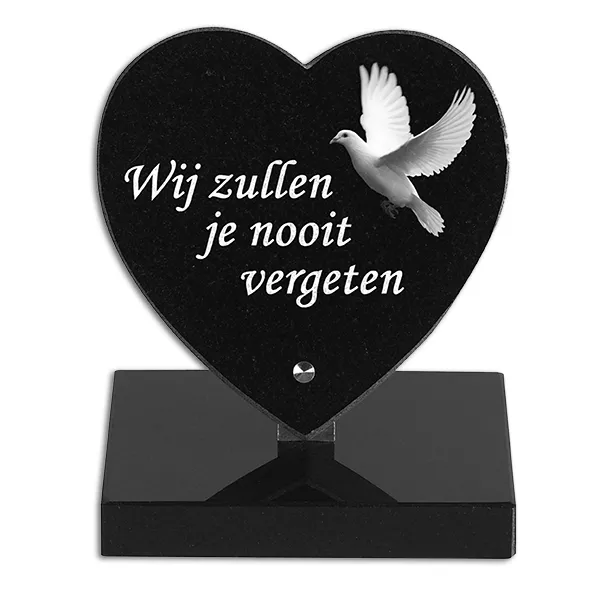 gedenksteen Hart op sokkel gedenksteen Hart op sokkel