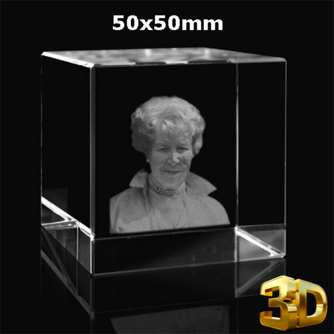 fotoglas kubus 50x50mm met 3D gravure