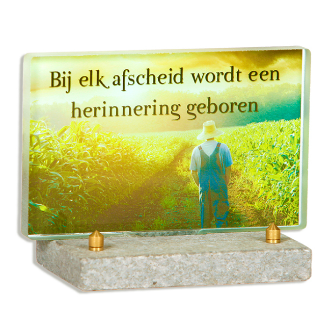 FotoGlas 10x16cm: Bij elk wordt een