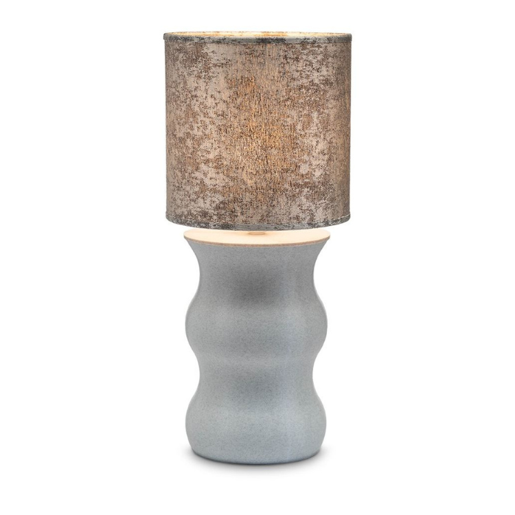 Lamp + urn Mare marmerkleurig - Platinum
