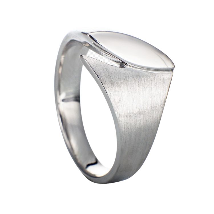 Ring in zilver met gesloten askamer