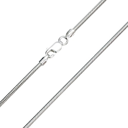 Slangenketting van zilver 2mm | Leverbaar €26