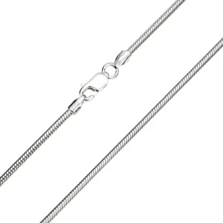 Slangenketting armband 3mm - 925 zilver - lengte 16-25cm, 20 centimeters, Sterling zilver, zonder steen