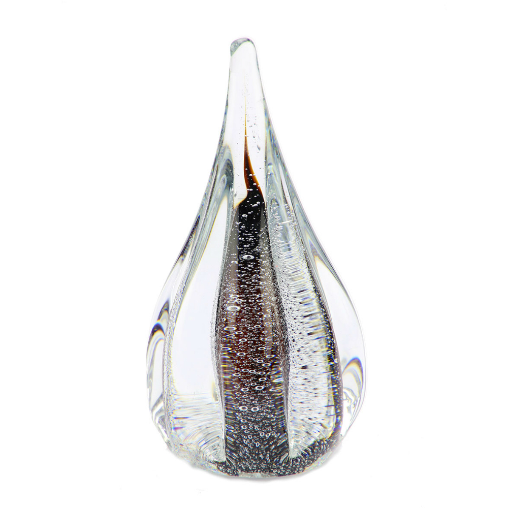 handelaar Gezichtsveld De stad Druppel urn van glas Sprankelend Cognac 13cm | Leverbaar vanaf €79