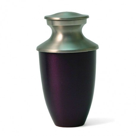 Mini urn Monterey Purple met zilverkleur