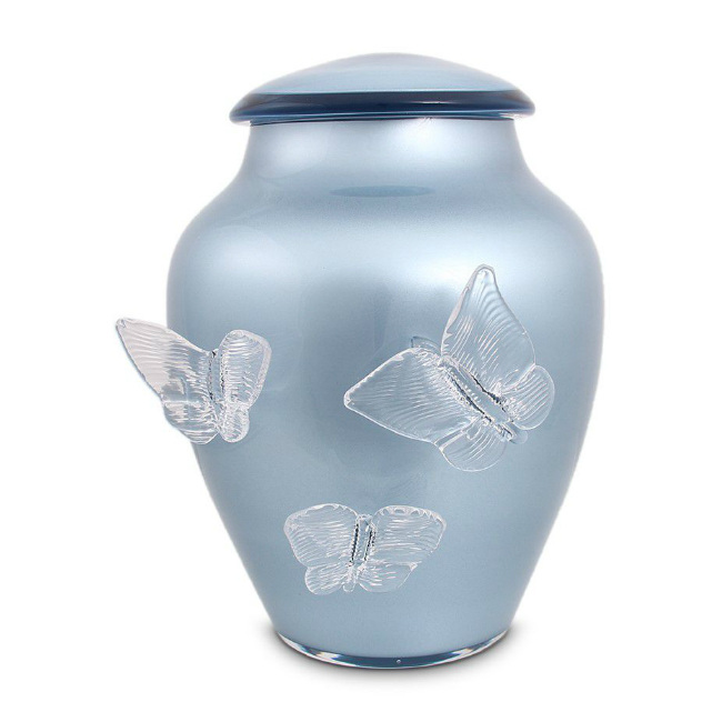 Butterfly urn Blue