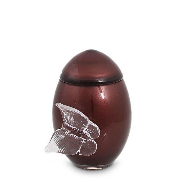 Butterfly mini urn Burgundy