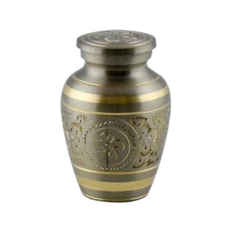 mini urn met zilver en goudkleur design