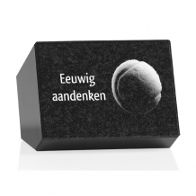 gedenksteen 8x11x8cm met lasertekening