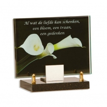 FotoGlas 15x20cm: Al wat de liefde kan schenken