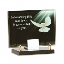 FotoGlas 15x20cm: De herinnering blijft zoals je was