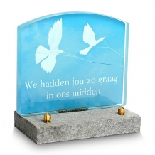 FotoGlas 12x14cm: We hadden jou zo graag in ons midden