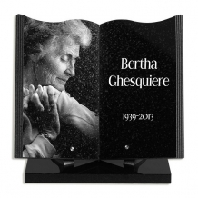 Boek gedenkteken 35x30cm met laserfoto persoon