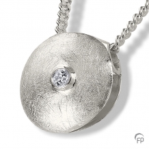 Ashanger Rond in Sterling zilver + zirkonia