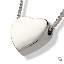 Ashanger Hart in Sterling zilver 17x17mm