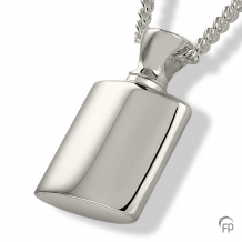 Ashanger Fles in Sterling zilver 22x14mm
