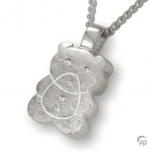 Ashanger Beertje in Sterling zilver 23x14mm