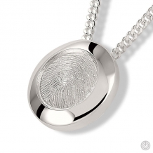 ashanger Rond met vingerafdruk 19x19mm