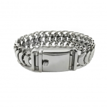 Schakelarmband edelstaal met Schroefdopje | Breedte 20mm