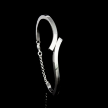 Armband Pollux in zilver (3mm) met askamer en Jasseron ketting
