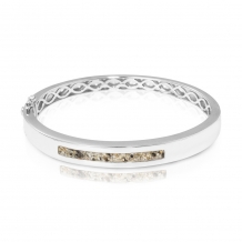 armband in zilver met askamer