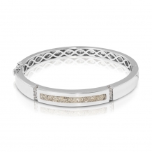 armband in zilver met askamer en zirkonia