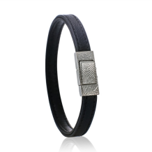lederen armband L076-801 zwart