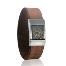 lederen armband L089-726 bruin