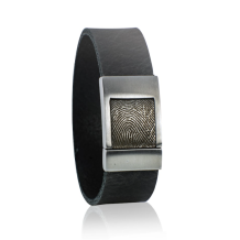 lederen armband L089-721 zwart