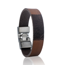 lederen armband L093-726 bruin