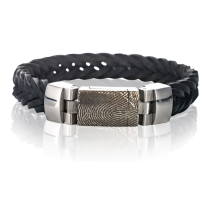 lederen armband L087-301 zwart
