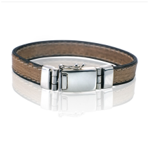lederen armband L082-114 beige