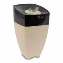 Gonia urn van keramiek met vlinder (3000ml)
