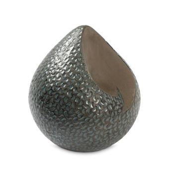 Art urn Ohm in groenblauw