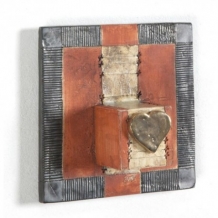 Art urn Viko Brick-Red-Stripe