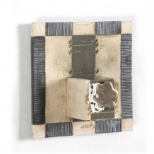 Art urn Viko Graniet Stripe met bloem
