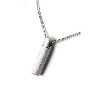 Ashanger Cillinder in zilver inclusief collier - kopie