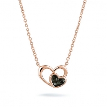 Ashanger Hart-in-Hart Rosé-Plated zilver