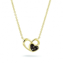 Ashanger Hart-in-Hart Yellow-Plated zilver