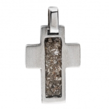 Ashanger Kruis 18x30mm in zilver