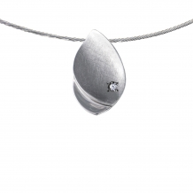 Ashanger in zilver met asbuisje