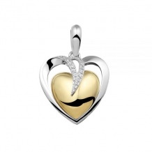 Hart ashanger BiColor met zirkonia