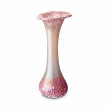 Bloemenvaas met askamer Roze-Beige