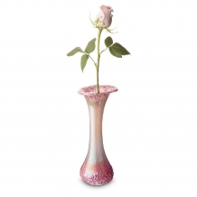 Bloemenvaas met askamer Roze-Beige
