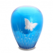 Butterfly urn Blue-Heaven