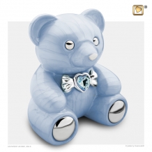 Cuddlebear kinder urn in Parelblauw C1011