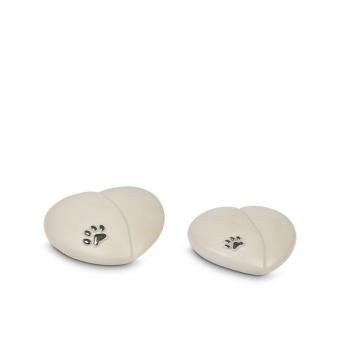 Corazon dieren urn Wit keramiek