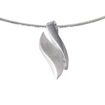 Design ashanger van zilver met asbuisje